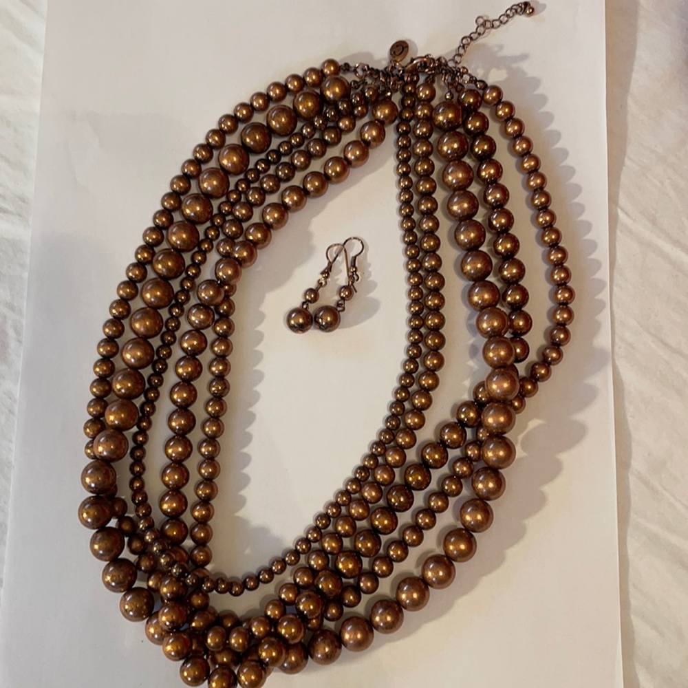 Necklace and earrings